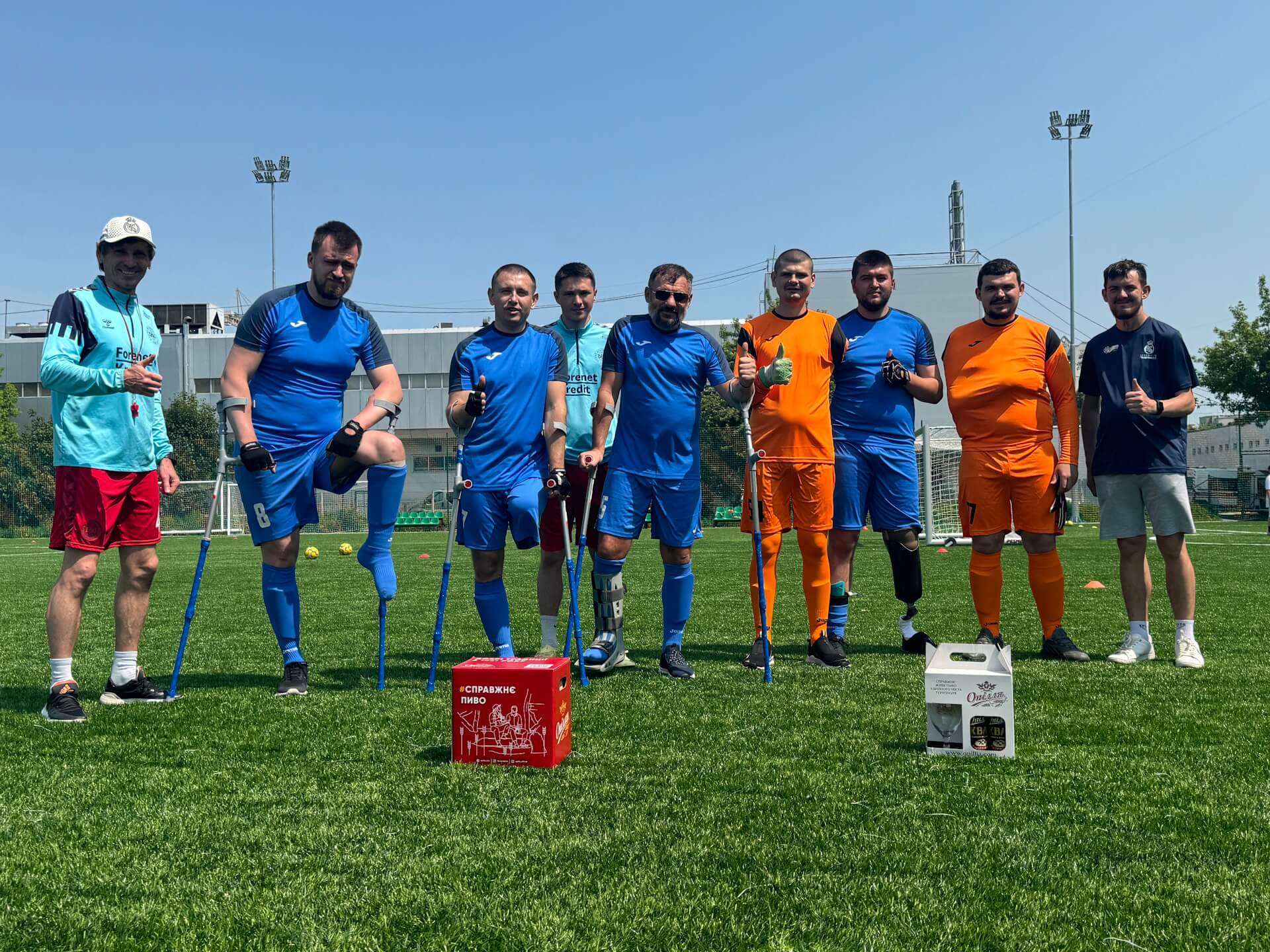 «Опілля» з нами постійно: «Вікінги» розповіли, як броварня підтримує ампфутбольну команду 